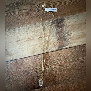 Gold clear ball necklace from Baublebar! New with tag